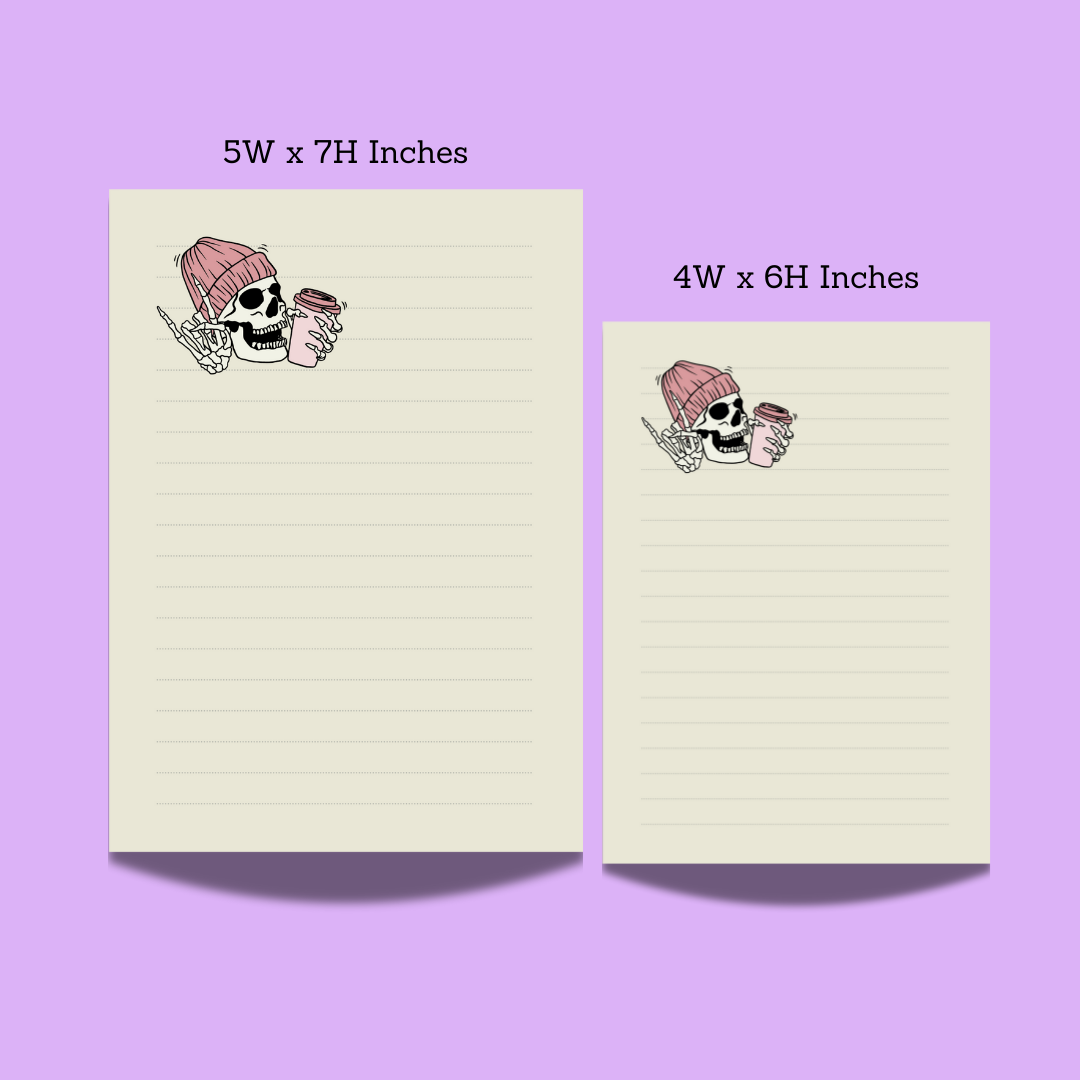 Skull style Beanie Notepad