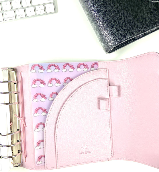 Rainbow Heart Laminated Vellum Sticker Pouch for Planners — product photo 6