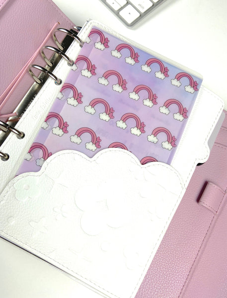 Rainbow Heart Laminated Vellum Sticker Pouch for Planners — product photo 4