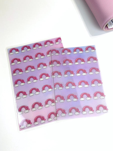 Rainbow Heart Laminated Vellum Sticker Pouch for Planners — product photo 3