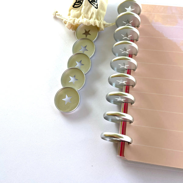 Silver Star 32mm Planner Binding Discs for Disc Bound Planners — product photo 3