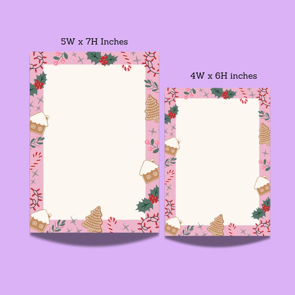 Gingerbread Christmas Notepad with 45 Sheets for Holiday Lists — product photo 1