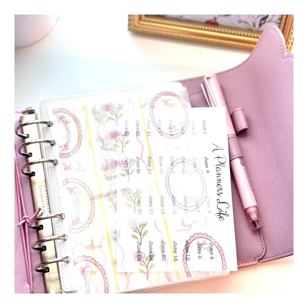 Coquette Goose Laminated Vellum Sticker Pouch for Planners — product photo 2