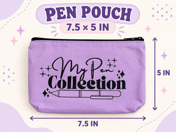My Pen Collection canvas pen pouch